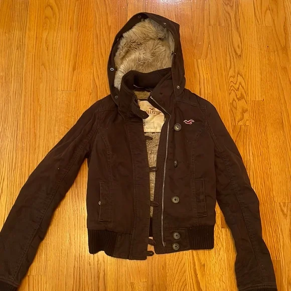 Hollister Faux Fur Lined Hoodie Womens Hollister Sherpa-lined Full